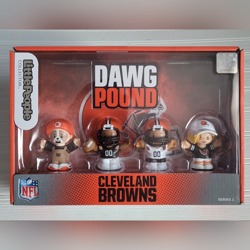 Brand New Fisher Price Mattel NFL Cleveland Browns Dawg Pound 2023 Little People